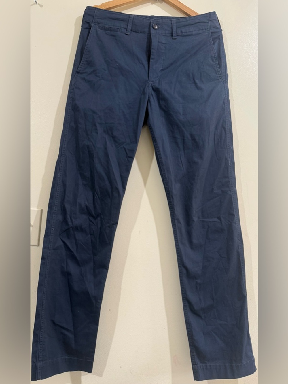 Buck Mason Navy Straight Chinos